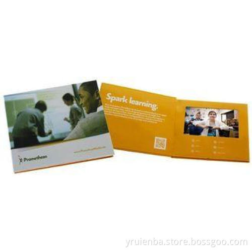 high resolution Advertising 5 inch screen Video Greeting Ca
